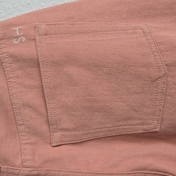 Still Here Childhood Salmon Jeans High-Waisted Button Fly Denim - Picture 4 of 11